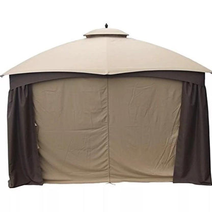 10 x12 Lowes Allen and Roth OEM GF12S004B-1 full set gazebo curtains 4 sides Lowe’s 510327