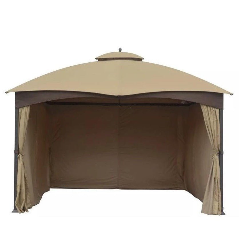 10 x12 Lowes Allen and Roth OEM GF12S004B-1 full set gazebo curtains 4 sides Lowe’s 510327