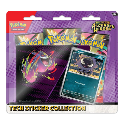 Pokemon - Mega Evolution: Ascended Heroes (Gastly) Tech Sticker Collection