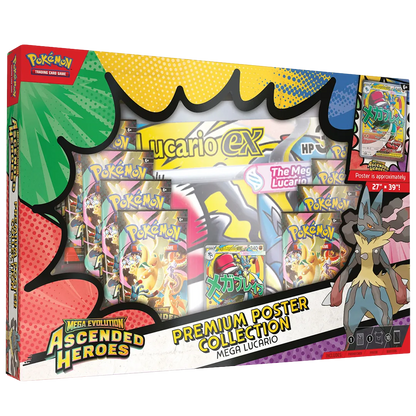 Pokémon - Mega Evolution: Ascended Heroes - Premium Poster Collection Mega Lucario & Mega Gardevoir [Set Of 2]