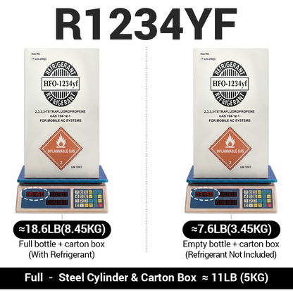 11LB R1234yf R-1234yf Freon Refrigerant Gas