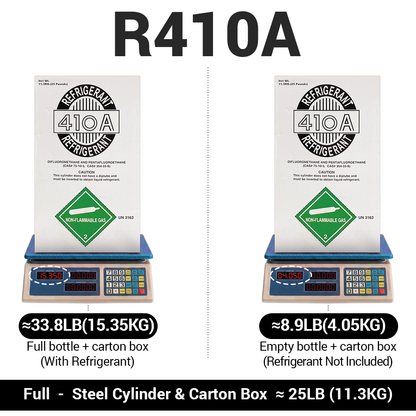 25LB R410A R-410A Freon Refrigerant Gas