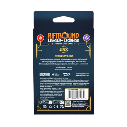 Riftbound: League of Legends TCG - Origins Champion Deck [Jinx]