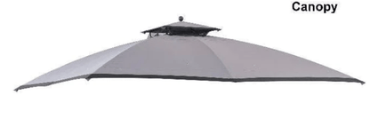 Dark Gray+Black Replacement Mosquito Netting For Grey domed roof Soft Top Gazebo A101001410 Sold At Lowe's & Rona